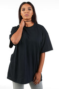 Urban Oversized Graphic Tee – Black