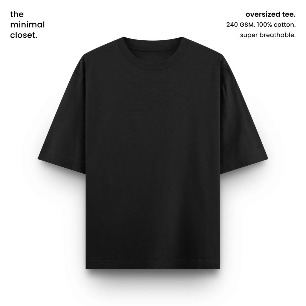 Urban Oversized Graphic Tee – Black